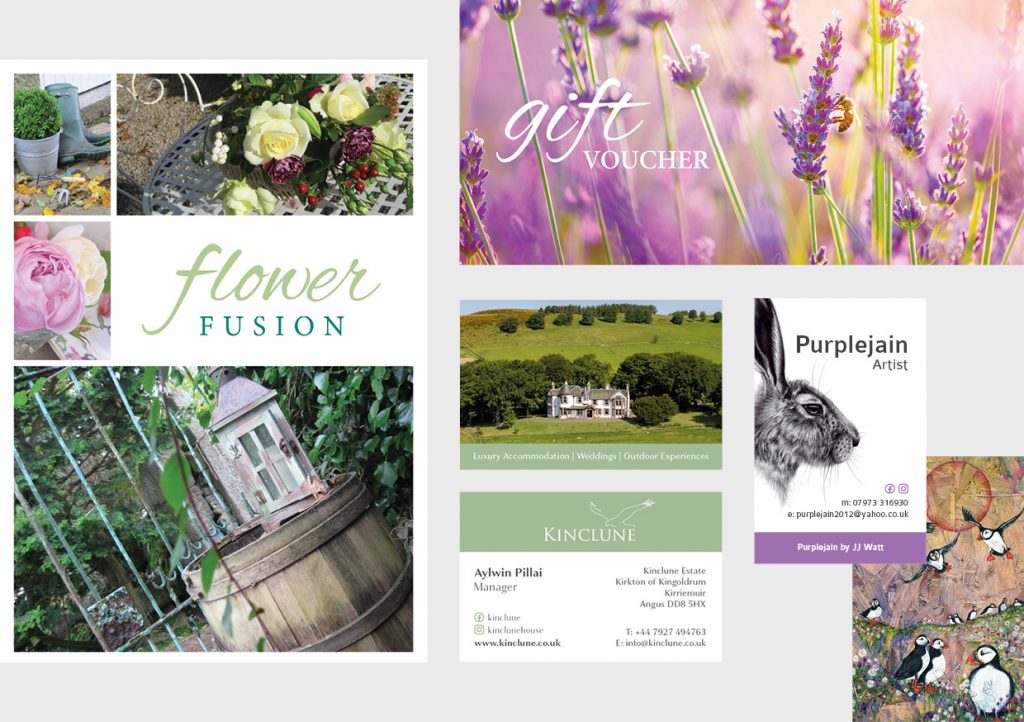Corporate identity and brand development, logo design, graphic design, content creation, copywriting, image editing, print production, project management