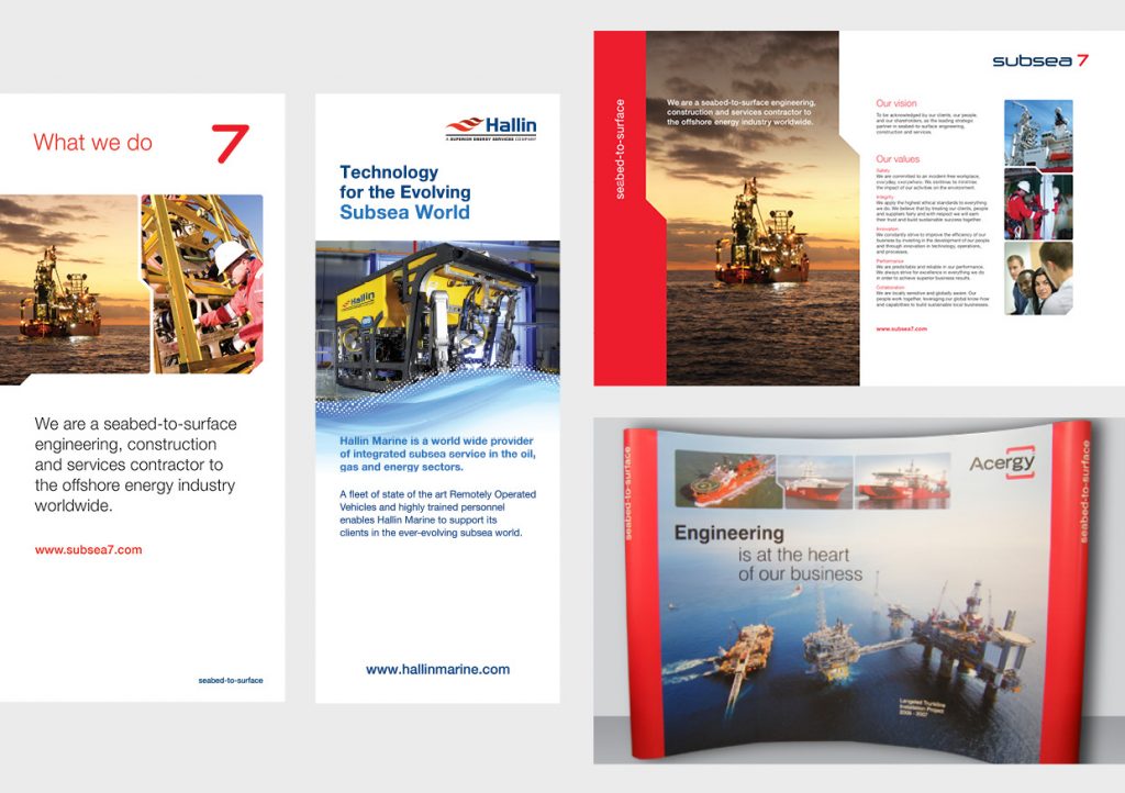 Portable exhibition stand design, graphic design, image editing, print production, project management